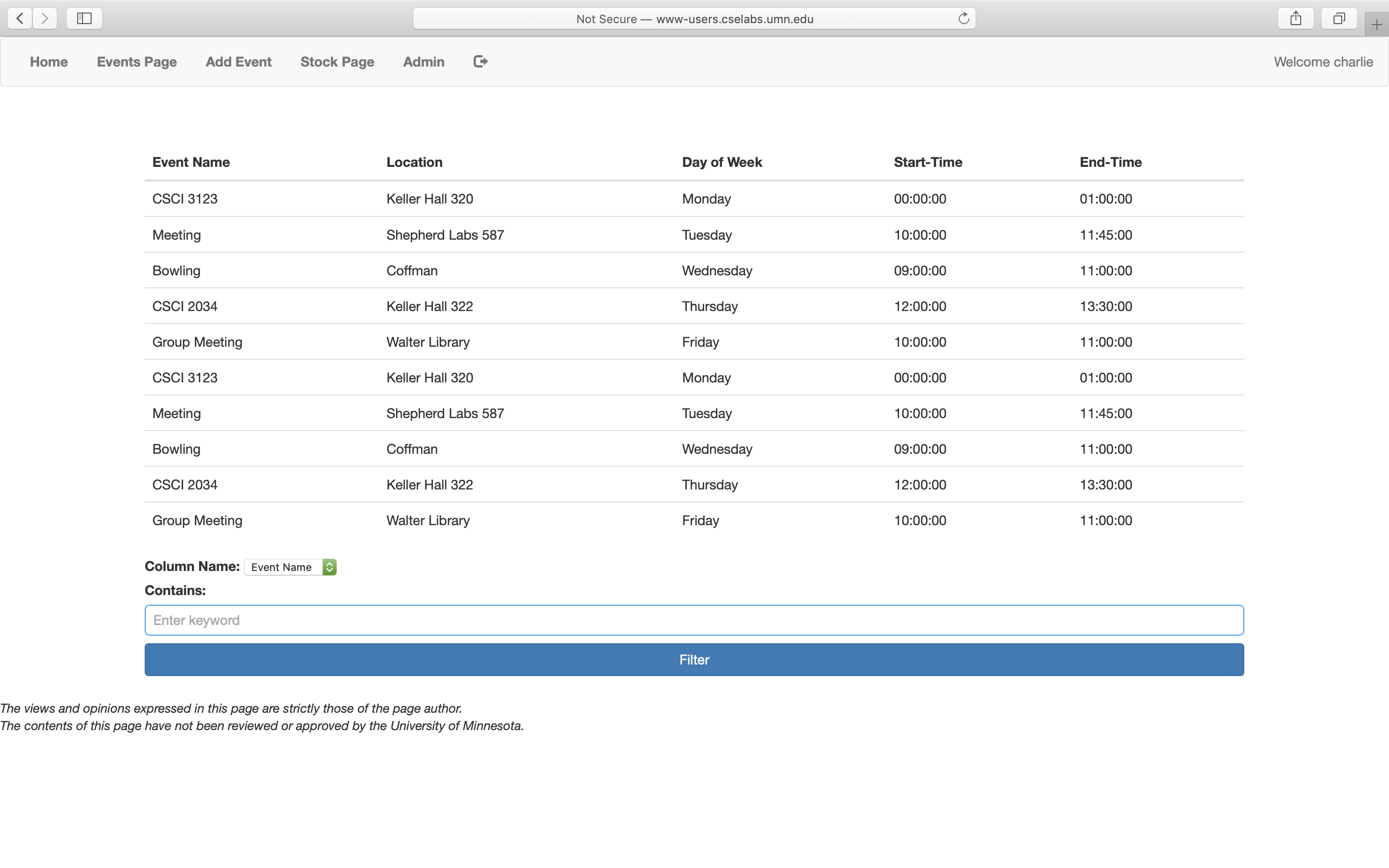 EventBuilder Website